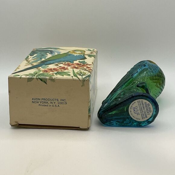 AVON Island Parakeet Charisma Cologne Vintage Collectable Bottle Nearly Full - Picture 5 of 7